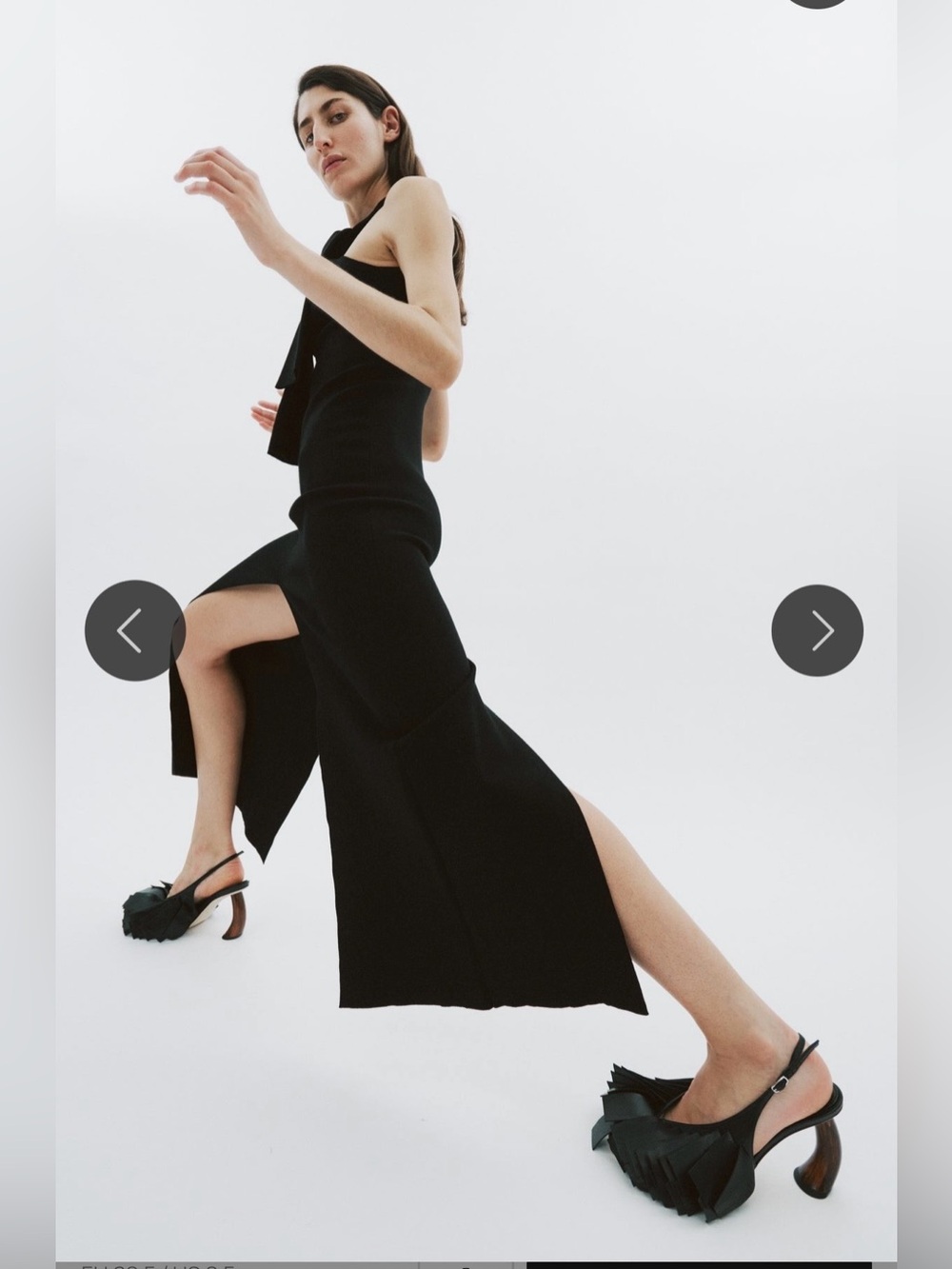 Awake Mode Greta Fringe 80mm sling back heels - Picture 3 of 16